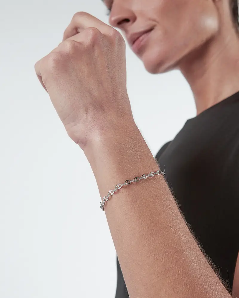 Bracciale Catena Sea Drops Con Brillanti Lucido miniatura 2