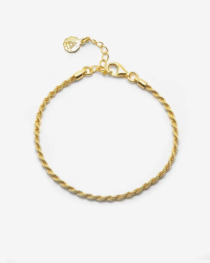 Bracciale Corda 050 Placcato Oro Lucido