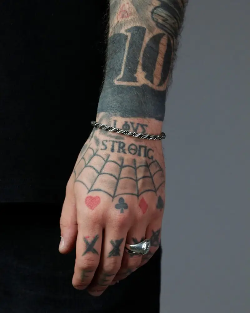 Bracciale Corda In Argento 080 Brunito Lucido miniatura 2