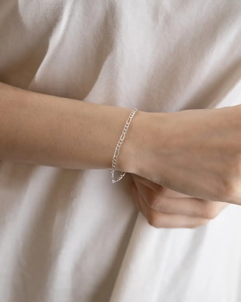 Bracciale Grumetta 080 3+1 In Argento Lucido miniatura 2