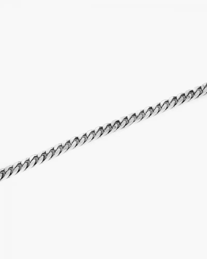 Bracciale Grumetta Quadrata Filo 250 In Argento Brunito Lucido miniatura 2