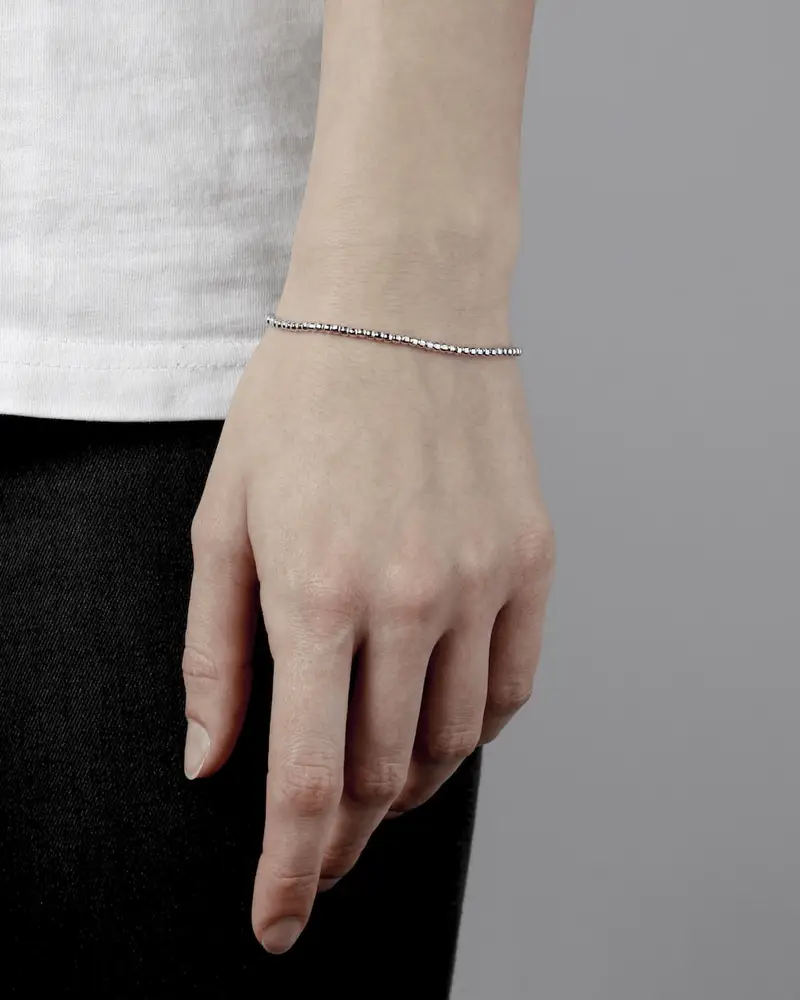 Bracciale In Argento Disco 300 Lucido miniatura 2