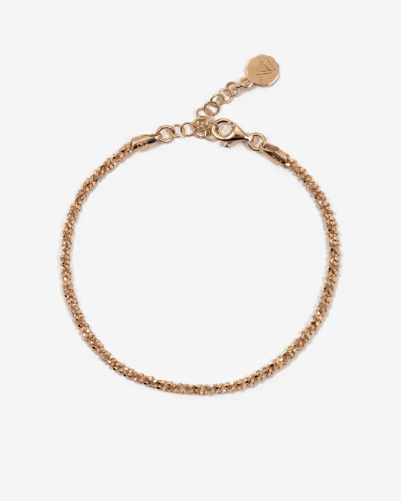 Bracciale Luce Placcato Oro Rosa Lucido