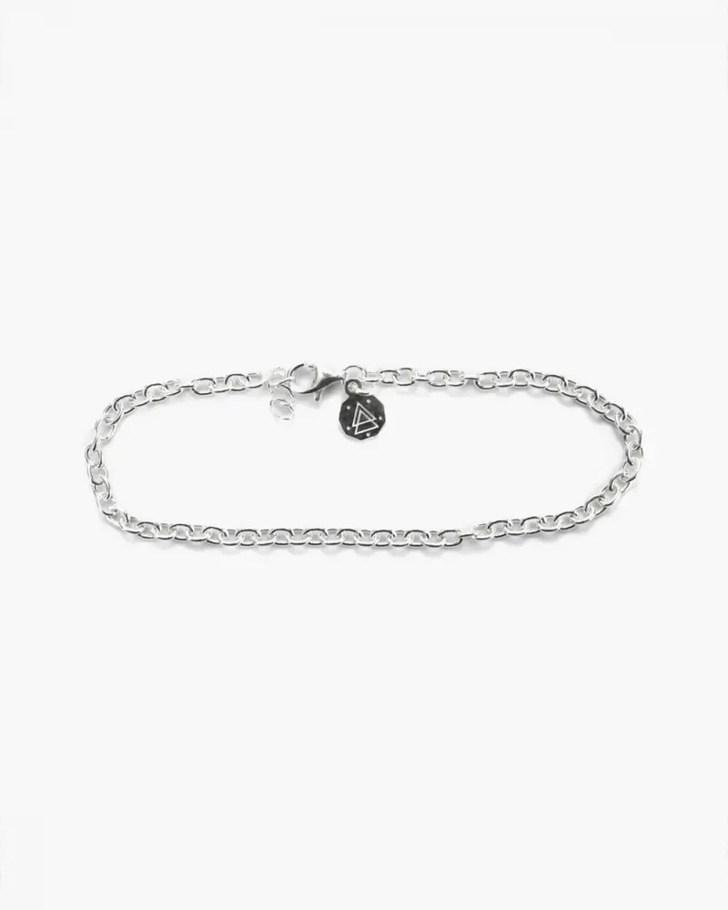 Bracciale Maglia Forzatina 080 In Argento Argentato Lucido