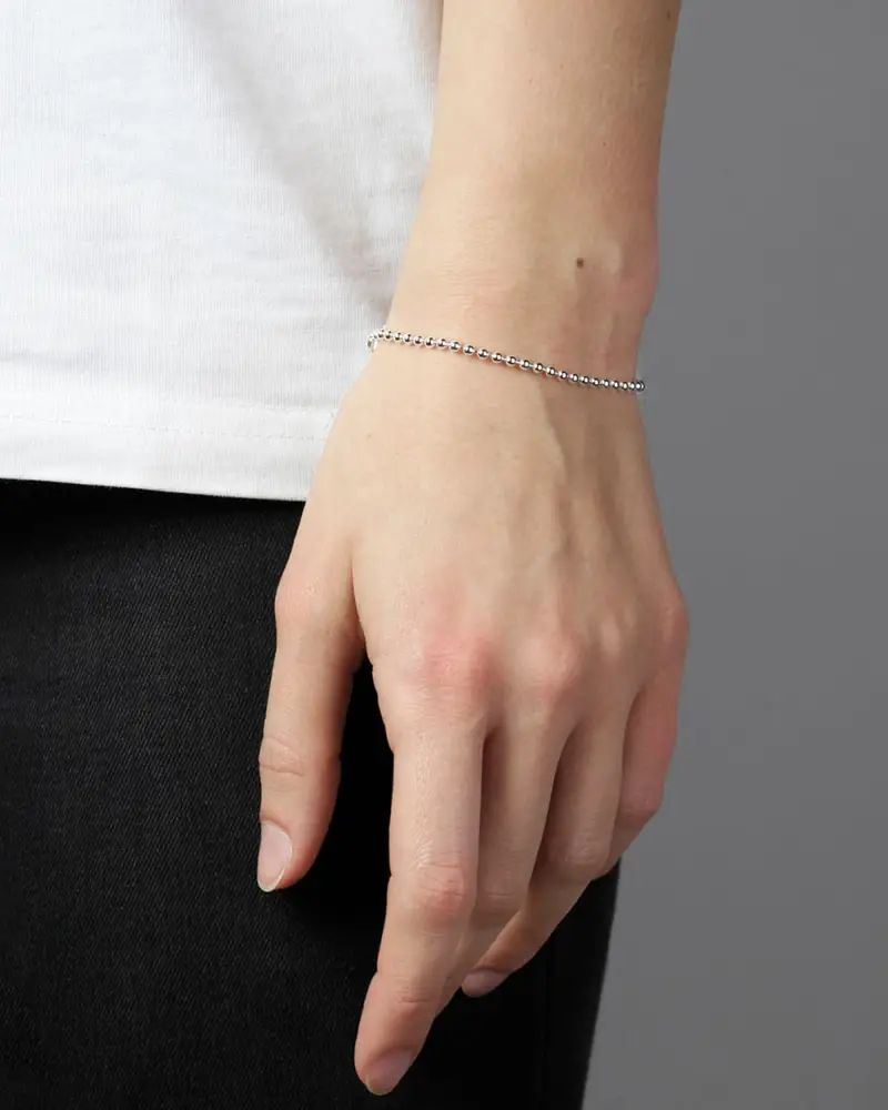 Bracciale Sfere 250 In Argento Argentato Lucido miniatura 2
