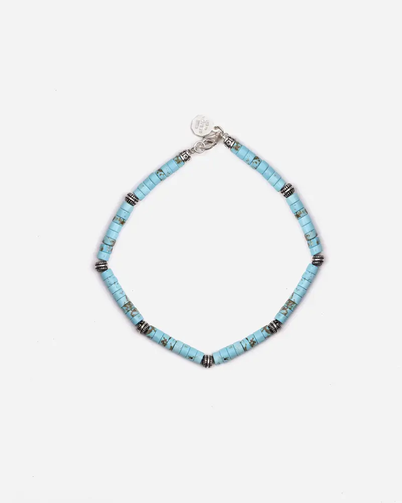 Bracciale Sky Stone Con Pietre Color Turchese Brunito Lucido