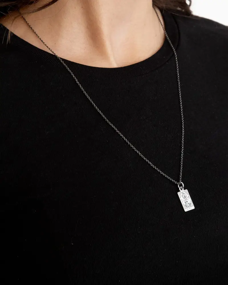 Ciondolo Carta Tarocchi Il Carro miniatura 2