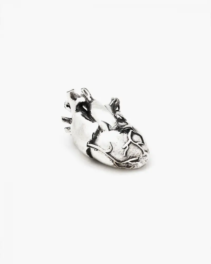 Ciondolo Cuore Anatomico Brunito Lucido