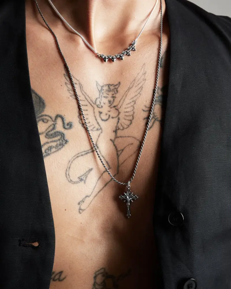 Ciondolo Holy Cross Brunito Lucido miniatura 2