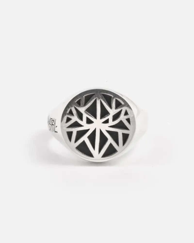 Anello Chevalier Tondo Signature Solomostry In Argento