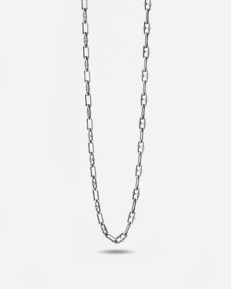 Collana Crabby In Argento Brunito Lucido