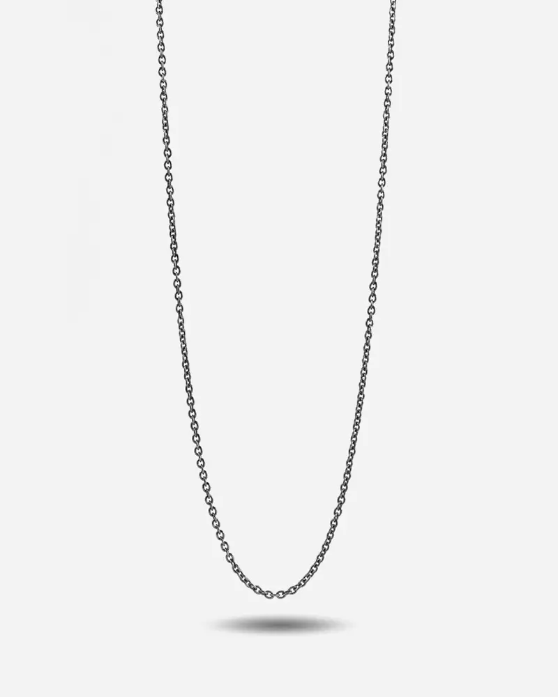 Collana Forzatina 040 In Argento Brunito Brunito Lucido