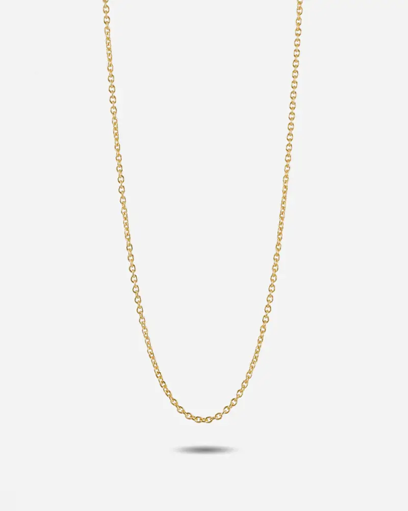 Collana Forzatina 040 Placcata Oro Con Allunghini Lucido