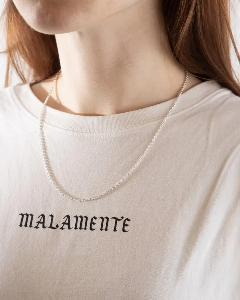 Collana Forzatina 060 In Argento Argentato Lucido miniatura 2