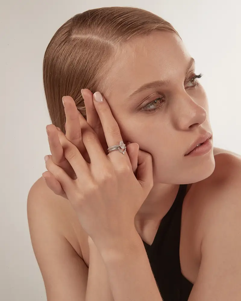 Fedina Sewed Light In Argento Con Brillante Lucido miniatura 2