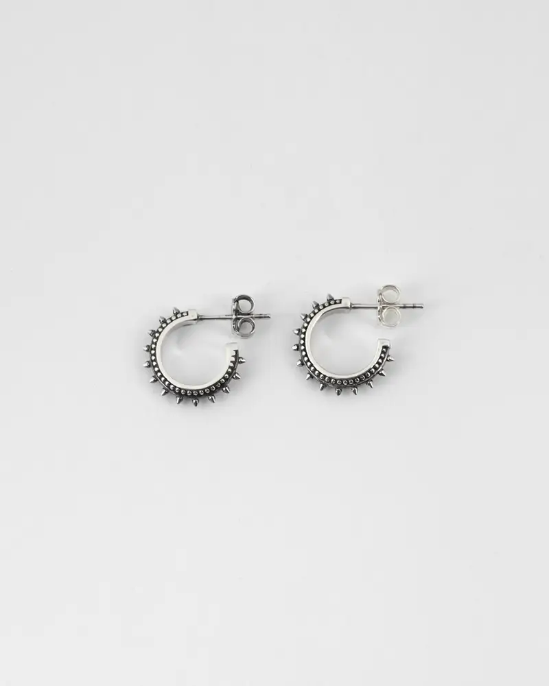 Orecchini Etnici A Cerchio Piccoli Brunito Lucido