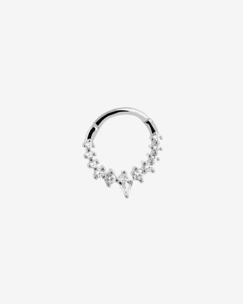 Orecchino Cerchio Silver Constellation Septum In Argento Con Pietre Lucido