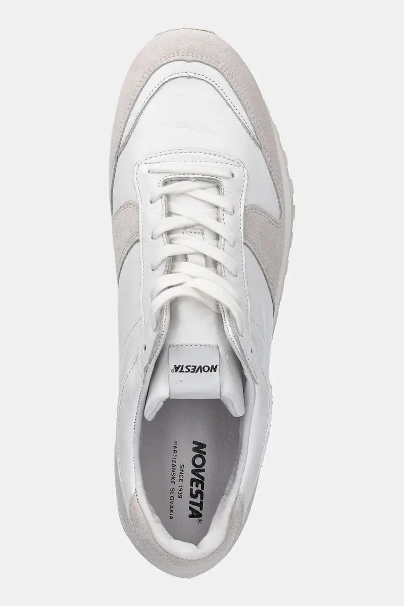 sneakers in pelle Marathon Leather Bianco miniatura 4