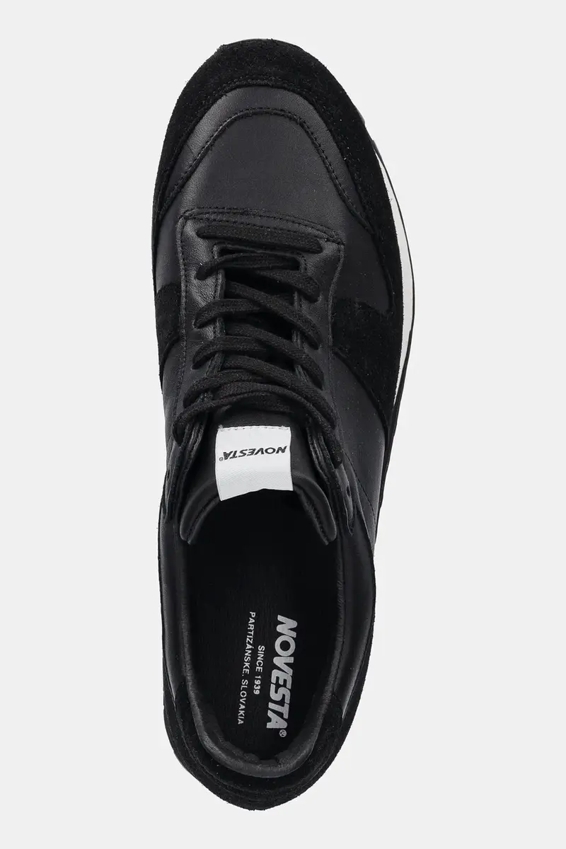 sneakers in pelle Marathon Leather Nero miniatura 4