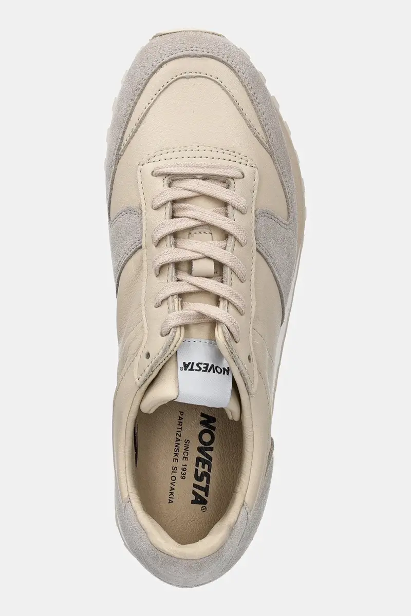 sneakers in pelle Marathon Leather Trail Beige miniatura 4
