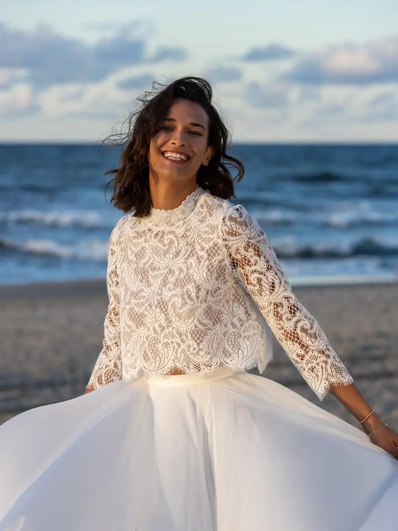 Bolero in pizzo Novias Elvie | Maat Ivory