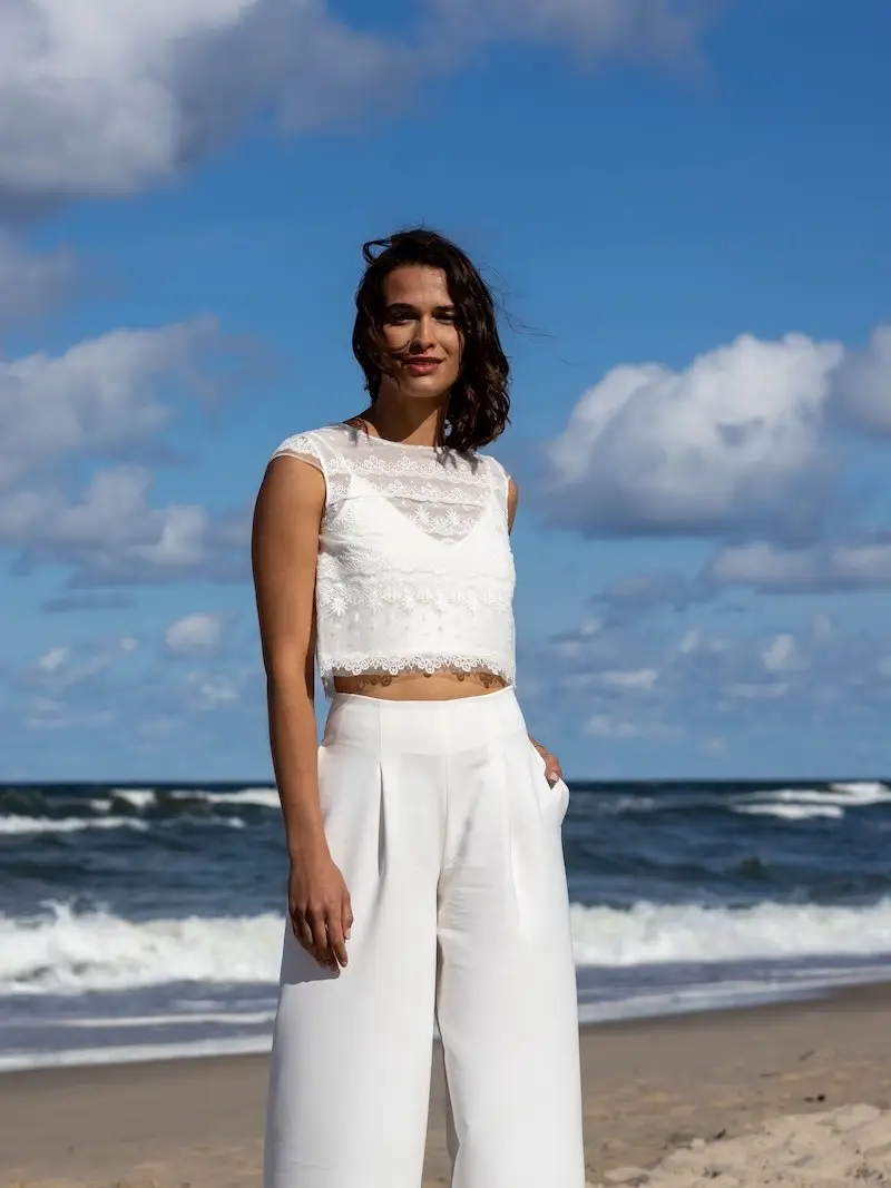 Bolero in pizzo Novias Emanuelle | Maat Ivory