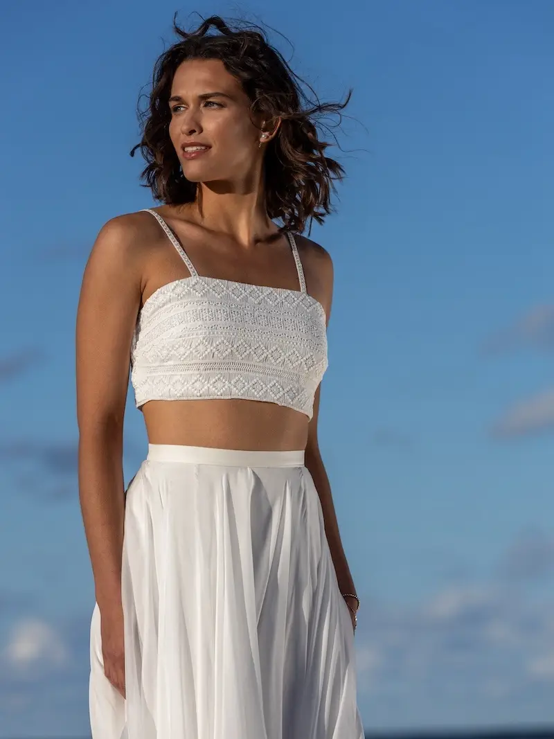 Bolero in pizzo Novias Epifania | Maat Ivory