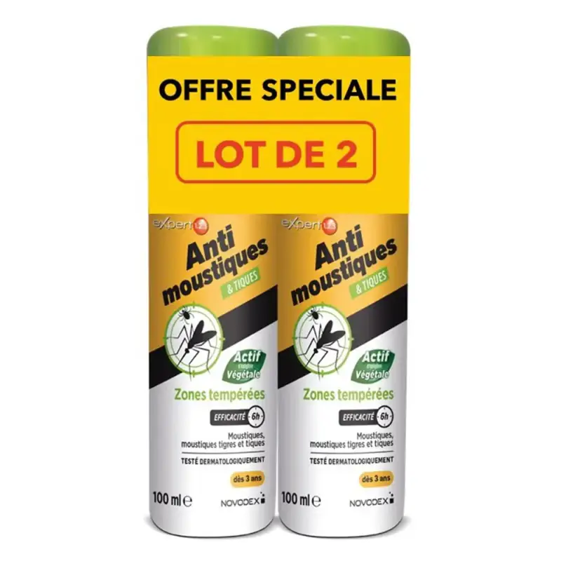 Expert 1.2.3 Anti Zanzare & Zecche - Spray Repellente Zone Temperate 2x100mL