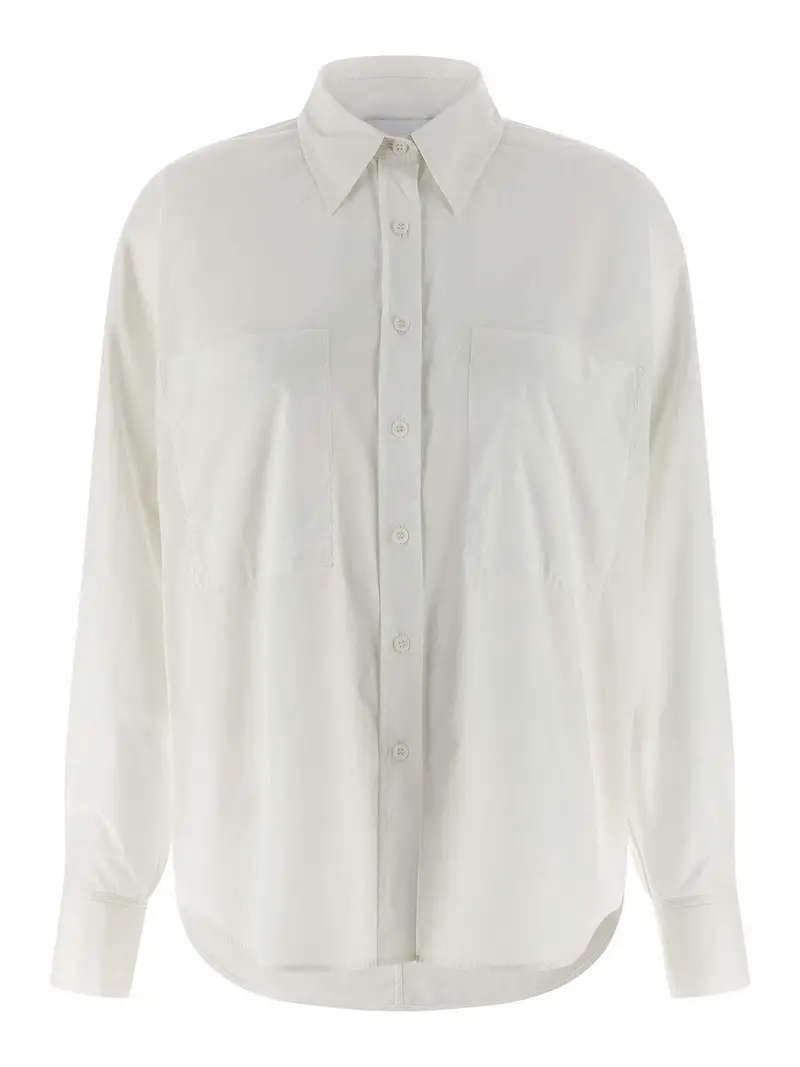 Camicia a maniche per pipistrello Bianco