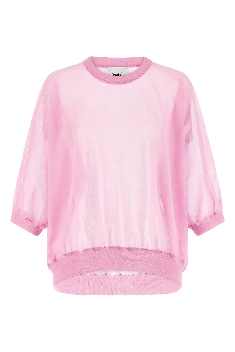 Maglia Cotone Semitrasparente Rosa