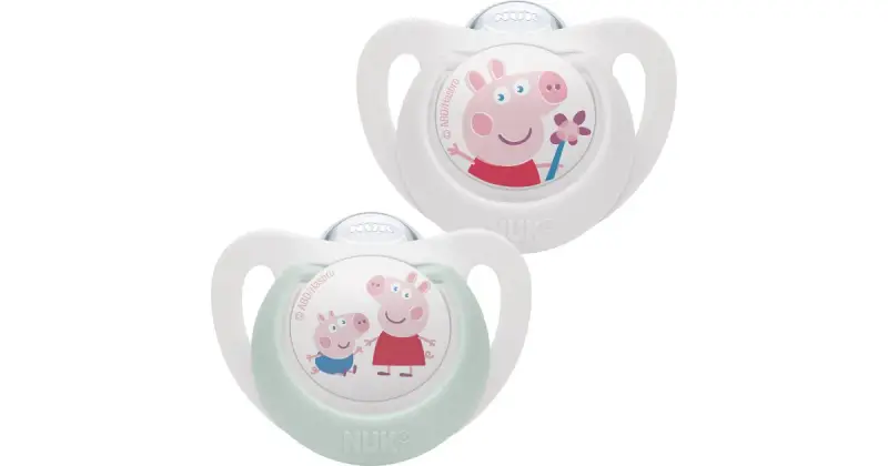 Star Peppa Pig ciuccio 6-18mesi 2 pezzi