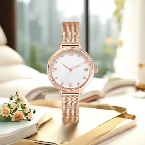 NUOVO Orologio da donna elegante orologio da donna con diamanti orologio carino per ragazze dolce orologio casual da miniatura 2