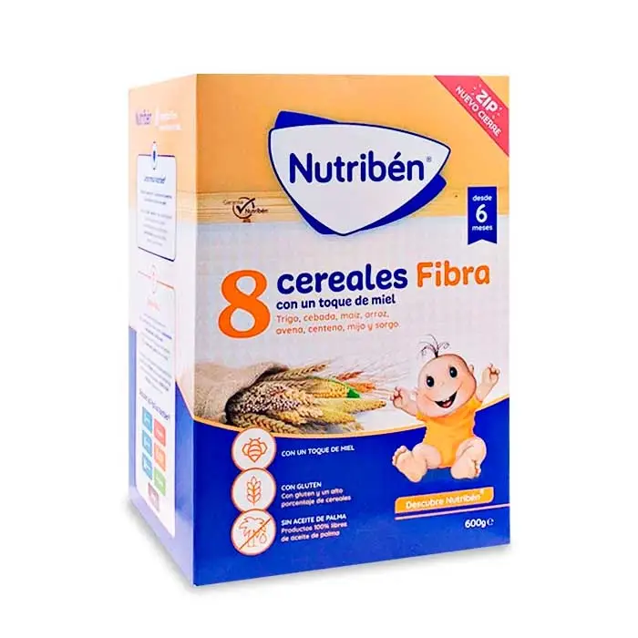 Nutribén 8 Cereali e miele fibra 600g