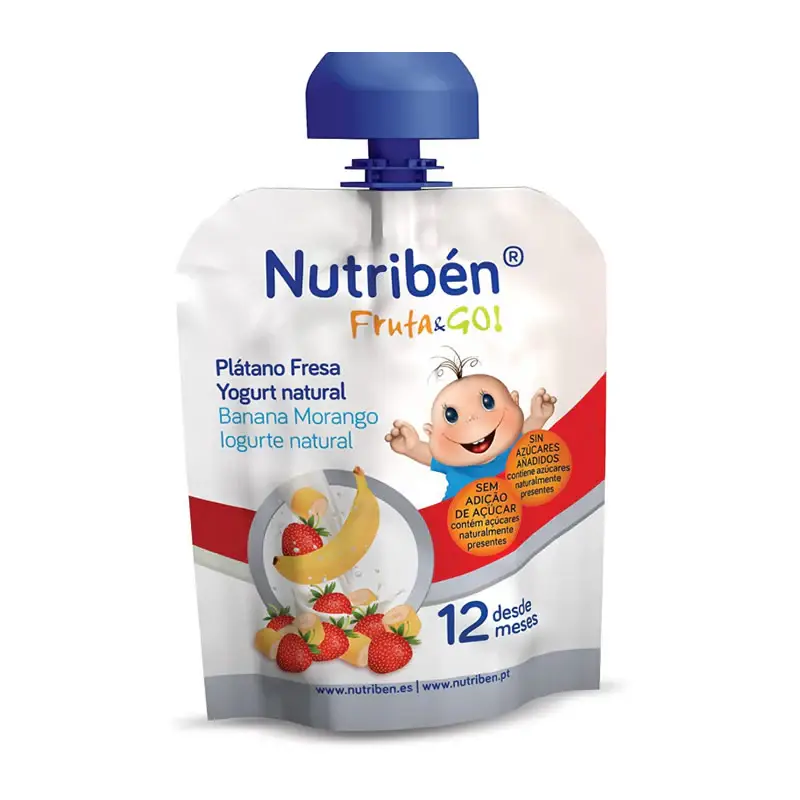 Nutribén Fruit & Go banana, fragola e yogurt naturale 90 g