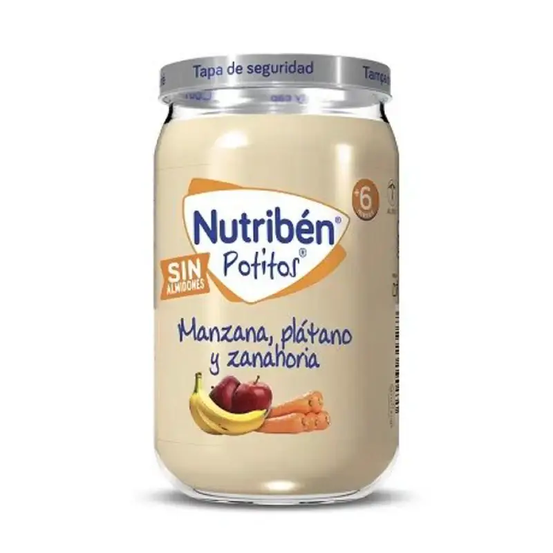 Mela, banana e carota in barattolo Nutribén 235 g