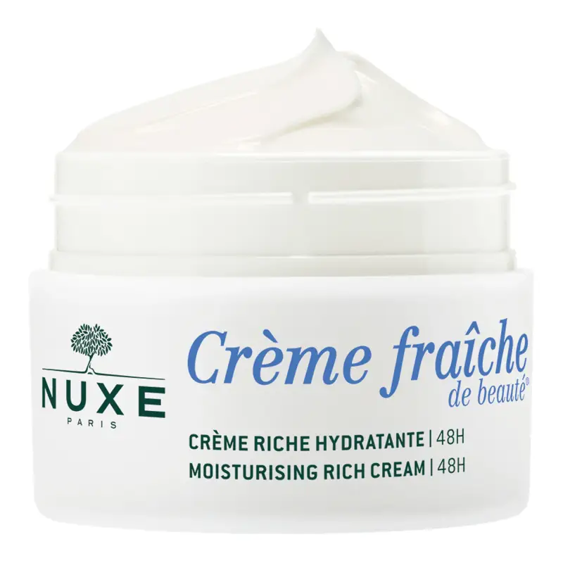 Creme Fraiche de Beaute Crema ricca idratante 48h - Crema viso pelle secca, Crema idratante viso miniatura 2
