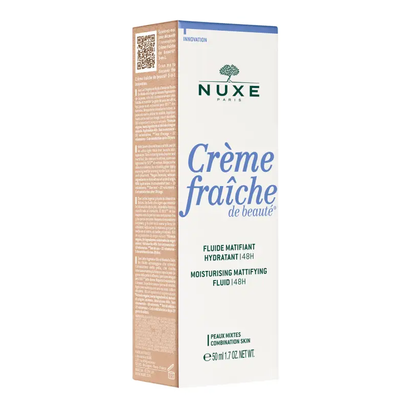 Creme Fraiche de Beaute Fluido opacizzante idratante 48h - Crema idratante viso miniatura 2