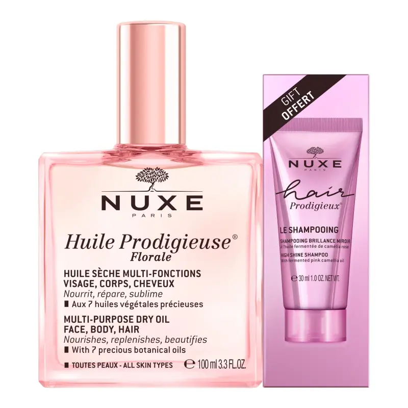Huile Prodigieuse Huile Prodigieuse Florale Con Omaggio Shampoo Hair Prodigieux - Crema viso pelle secca,Olio per smagliature,Olio capelli