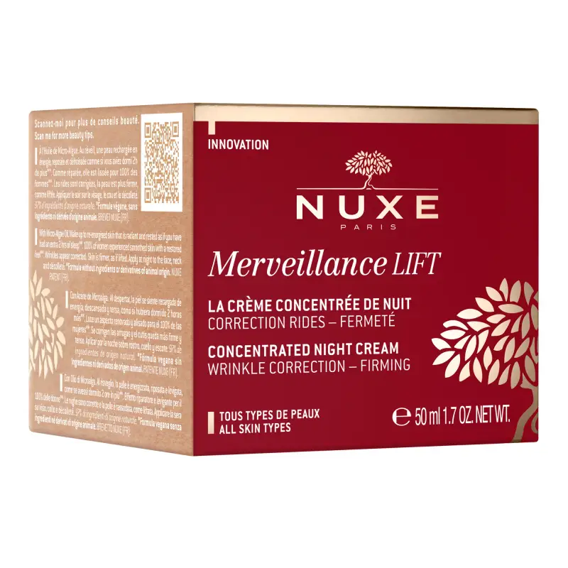 Merveillance Lift Crema concentrata notte - Trattamento antietà pelli mature, Crema antirughe miniatura 5