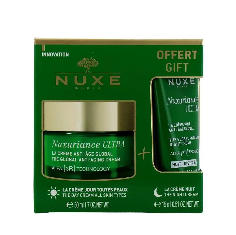 Set Nuxe Nuxuriance Ultra Anti-Age Crema viso 50 ml + Nuxuriance Ultra Anti-Age crema viso notte 15 ml