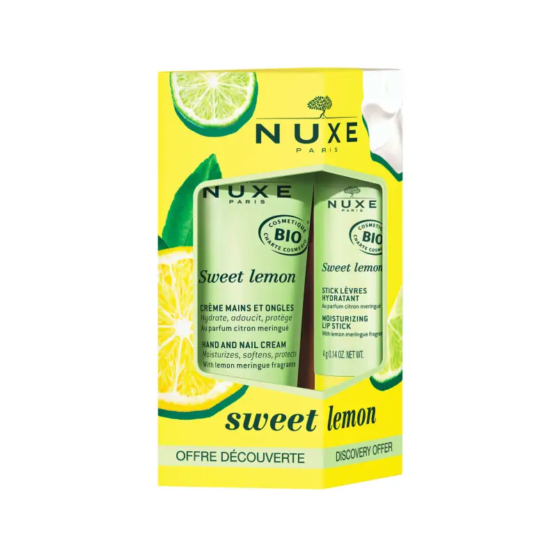 Sweet Lemon Kit Crema Mani E Stick Labbra - Balsamo labbra,Crema mani,Cofanetto viso e corpo
