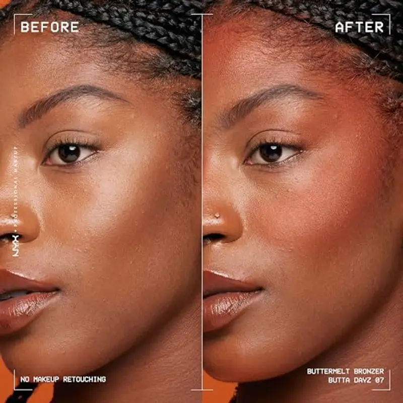 NYX Professional Makeup Bronzer, Per un Look Abbronzato e Luminoso, Tenuta fino a 12h, Resiste alle Sbavature, No Transfer, Buttermelt, Tonalità: Butta Dayz, 5 g miniatura 3