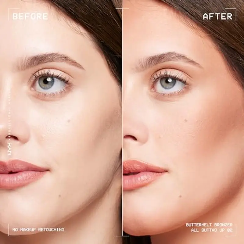 NYX Professional Makeup Bronzer, Per un Look Abbronzato e Luminoso, Tenuta fino a 12h, Resiste alle Sbavature, No Transfer, Buttermelt, Tonalità: Butta Me Up, 5 g miniatura 3