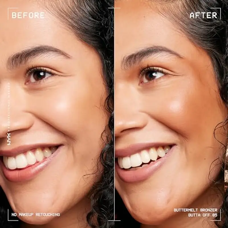 NYX Professional Makeup Bronzer, Per un Look Abbronzato e Luminoso, Tenuta fino a 12h, Resiste alle Sbavature, No Transfer, Buttermelt, Tonalità: Butta Off, 5 g miniatura 3