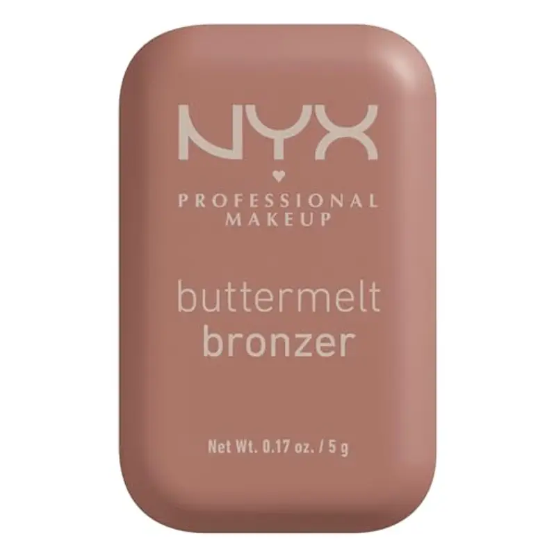 NYX Professional Makeup Bronzer, Per un Look Abbronzato e Luminoso, Tenuta fino a 12h, Resiste alle Sbavature, No Transfer, Buttermelt, Tonalità: Deserve Butta, 5 g