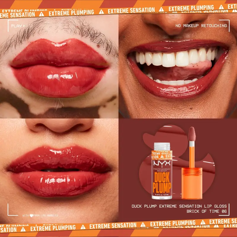 Labbra Duck Plump Gloss Rimpolpante 06 Brick of Time - Gloss, Volumizzante labbra, Trattamento volumizzante labbra miniatura 4