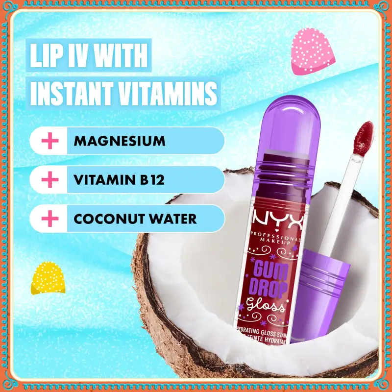 Labbra Holiday Gum Drop Gloss Cranberry Splash - Gloss miniatura 4