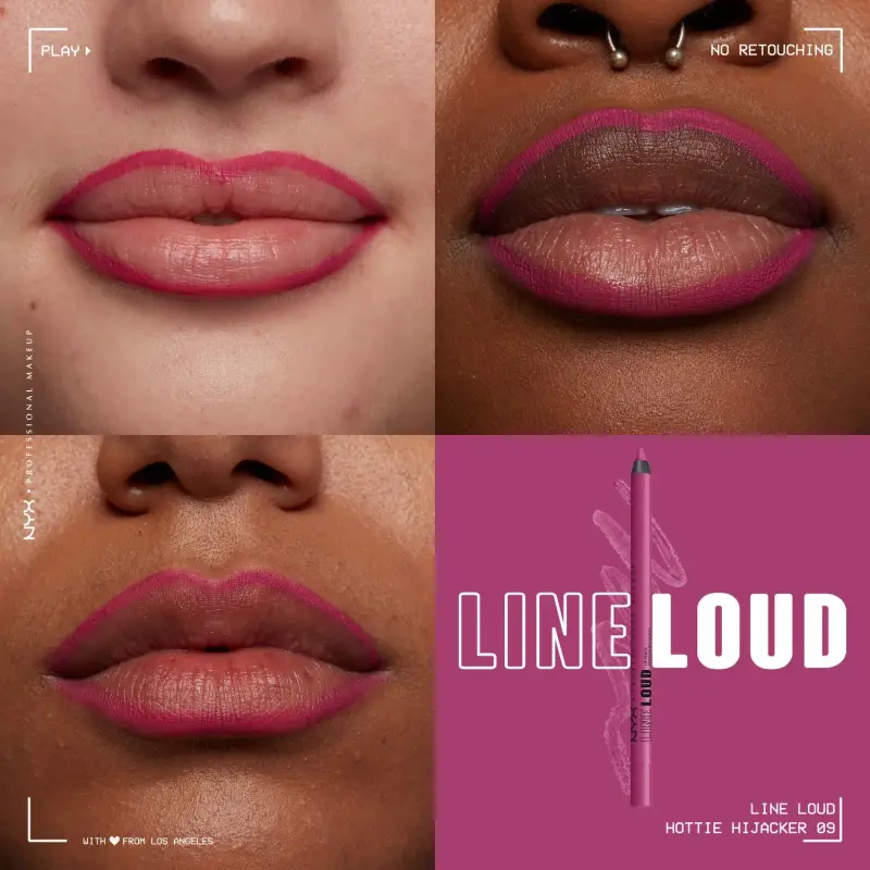 Labbra Line Loud Lip Liner Pencil 09 Hottie Hijacker - Matita labbra miniatura 4