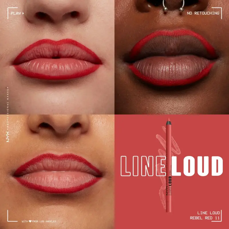 Labbra Line Loud Lip Liner Pencil 11 Rebel Red - Matita labbra miniatura 4
