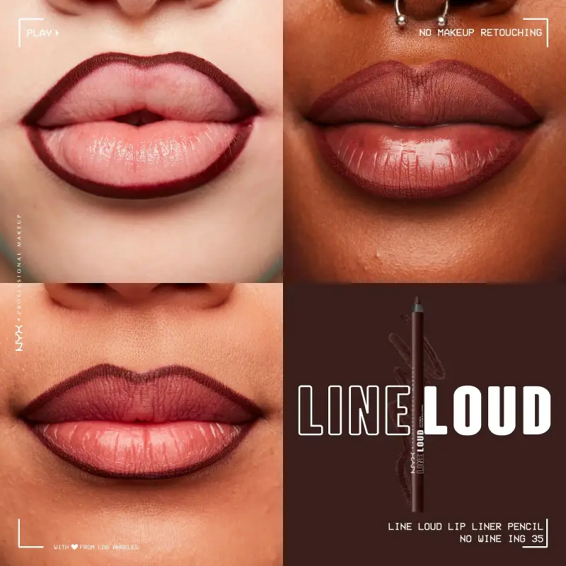 Labbra Line Loud Lip Liner Pencil 35 No Wine-ing - Matita labbra miniatura 4